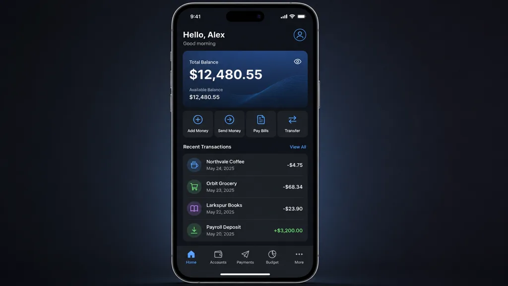 App screen with legible interface copy